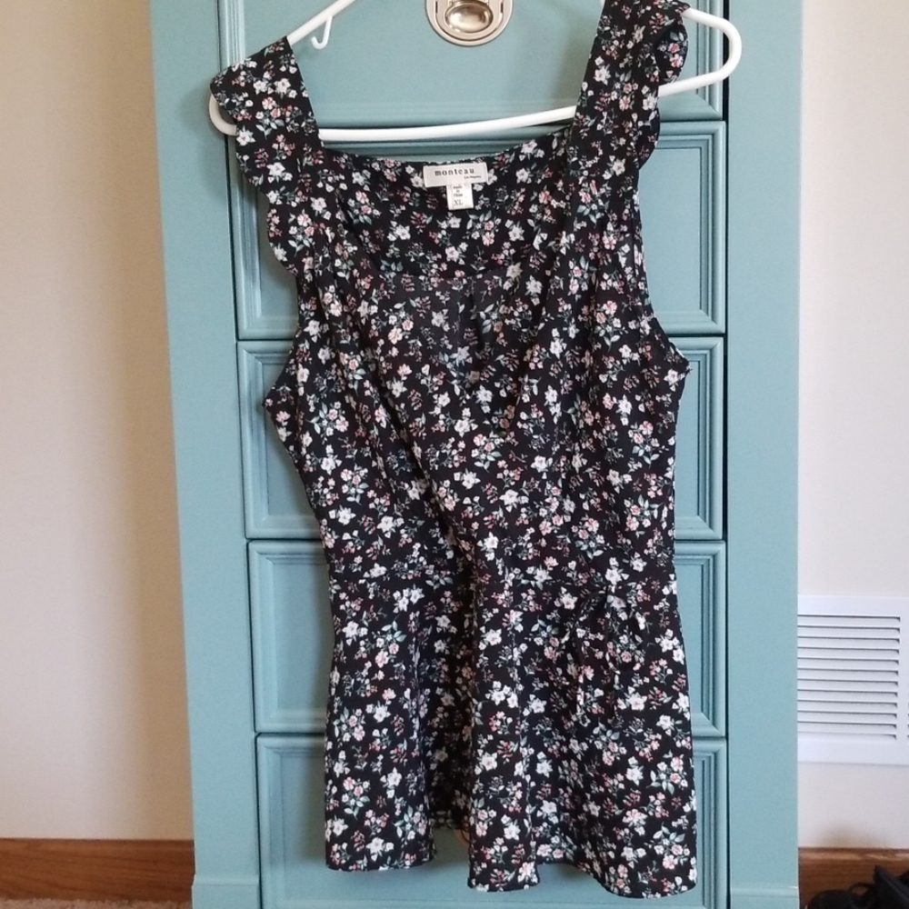 Peplum floral top
